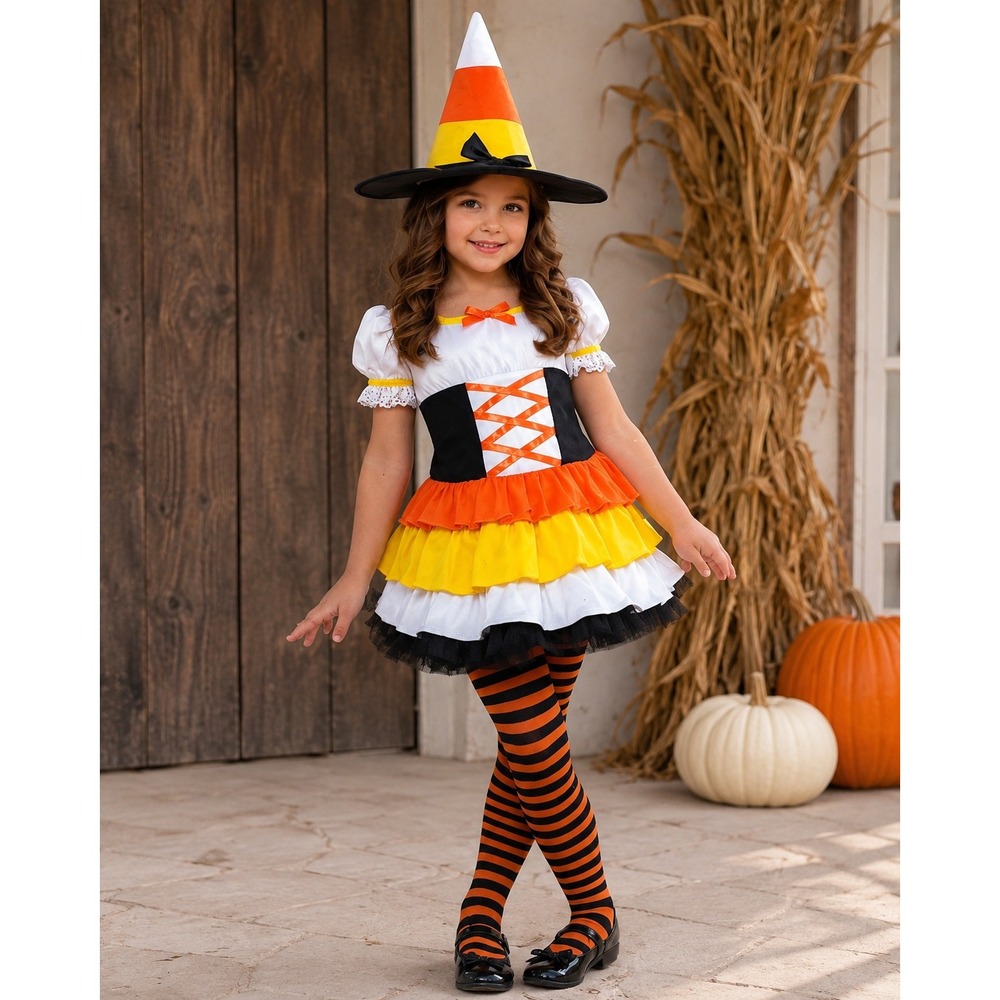 Trick Or Treat Halloween Witch Costume - Toddler Size 3-4 - New